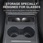 For Tesla Model 3 Model Y Accessories 2023 Central Control Armrest Box Phone Pocket Car Glasses Case Storage Tray Auto Parts