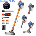 Honki 78KPA Cordless Vacuum Cleaner with LED High Power Strong Suction Wet and Dry Handheld Vacuum Cleaner for Pet Hair Carpet