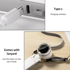 2026 New Hanging Neck Outdoor 180 Degree Folding Desktop Mini Fan Hand-held Folding High-speed Powerful Turbo Fan
