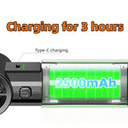 130,000 RPM Ultra-Portable Turbo Jet Fan 200g Thrust | 52m/s High Speed 2x2500mAh Batteries Type-C Fast Charging Brushless Desig