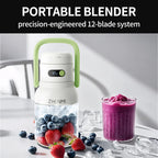 Holidays and Birthdays Blender for Shakes & Smoothies! ZHENMI BPA-Free Cordless Blender, 33oz, Ice Crushing, USB Rechargeable,