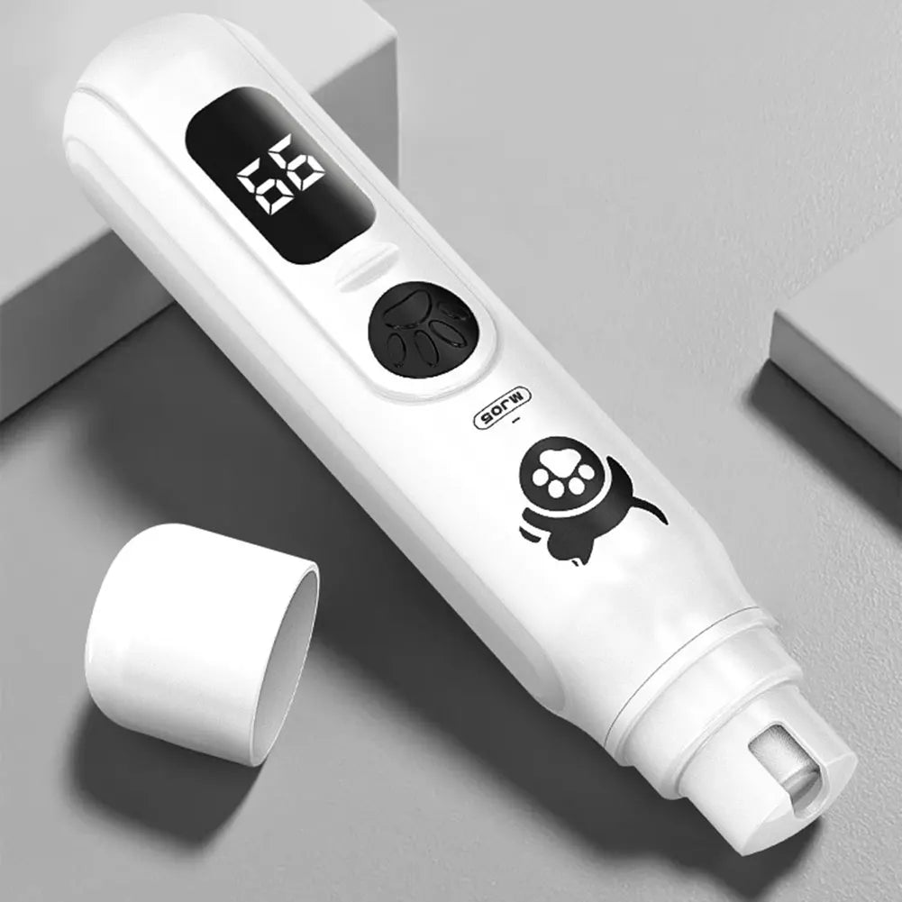Pet Nail Grinder, 3 Speed Rechargeable Cat Nail Trimmer, Electric Nail Clippers, Portable Painless Dog Nail Cutter for Dogs and