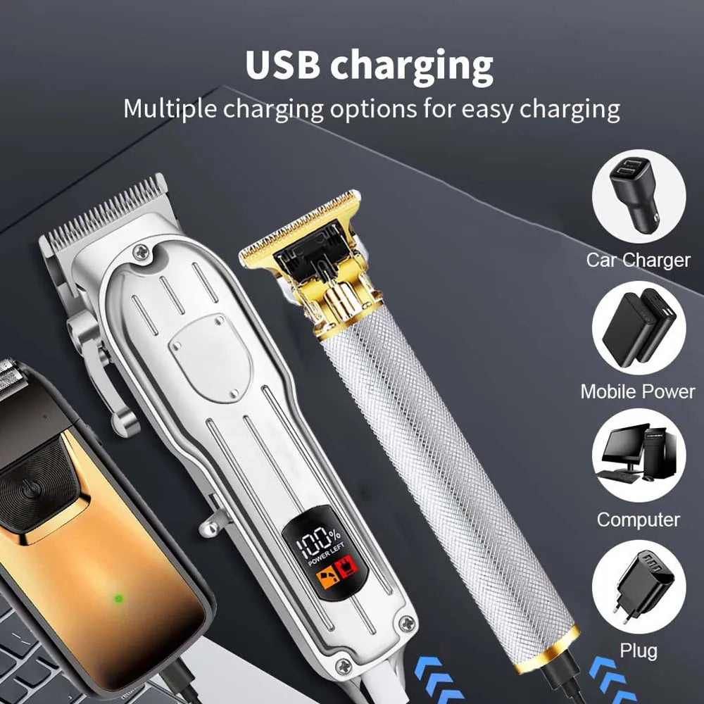 3 in1/1pc Professional Hair Clipper Kit Electric Shaver for Barber Men's Hair Trimmer Electric Shaver Hair Cutting Machine