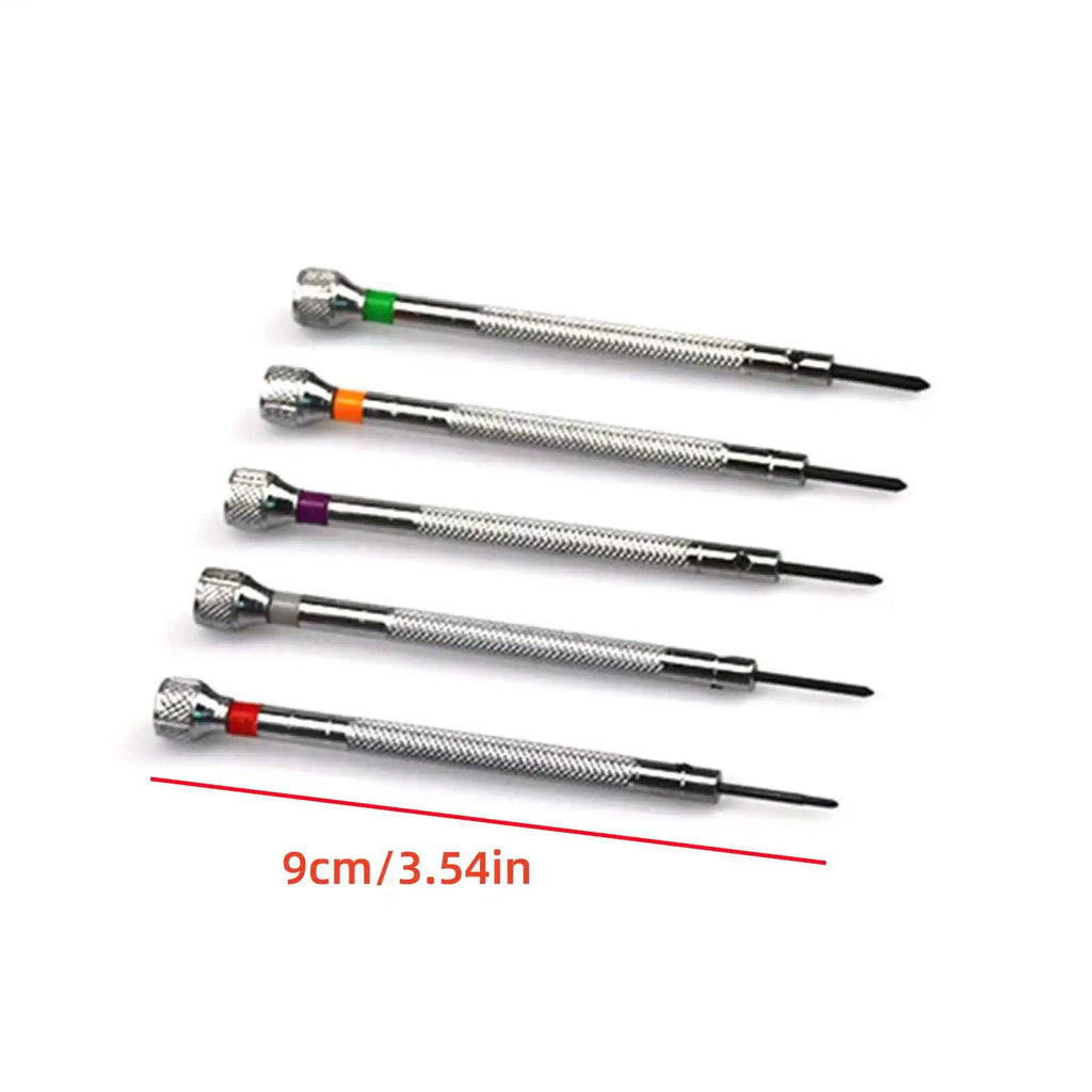 13PCS/Set Professional 0.6-2.0mm 90mm Long Slotted Cross Screwdriver Kit Watchmakers Watch Repair Tools Set