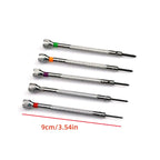 13PCS/Set Professional 0.6-2.0mm 90mm Long Slotted Cross Screwdriver Kit Watchmakers Watch Repair Tools Set