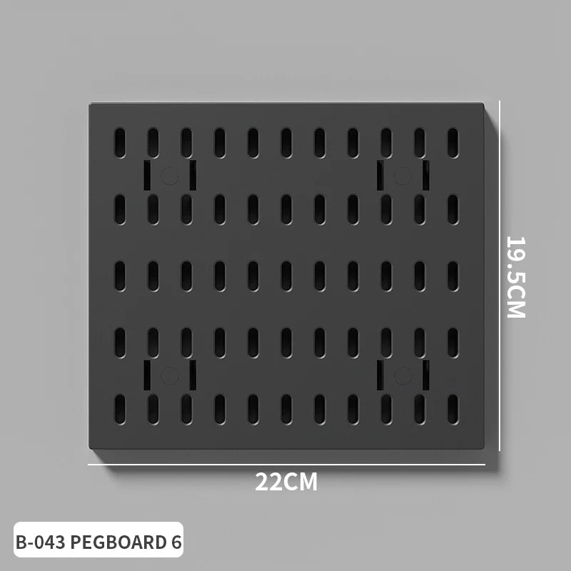 Home Study Storage Pegboard: Suitable for Displaying Figurines, Desk-Top Standing & Clip-On Storage for Furniture Items