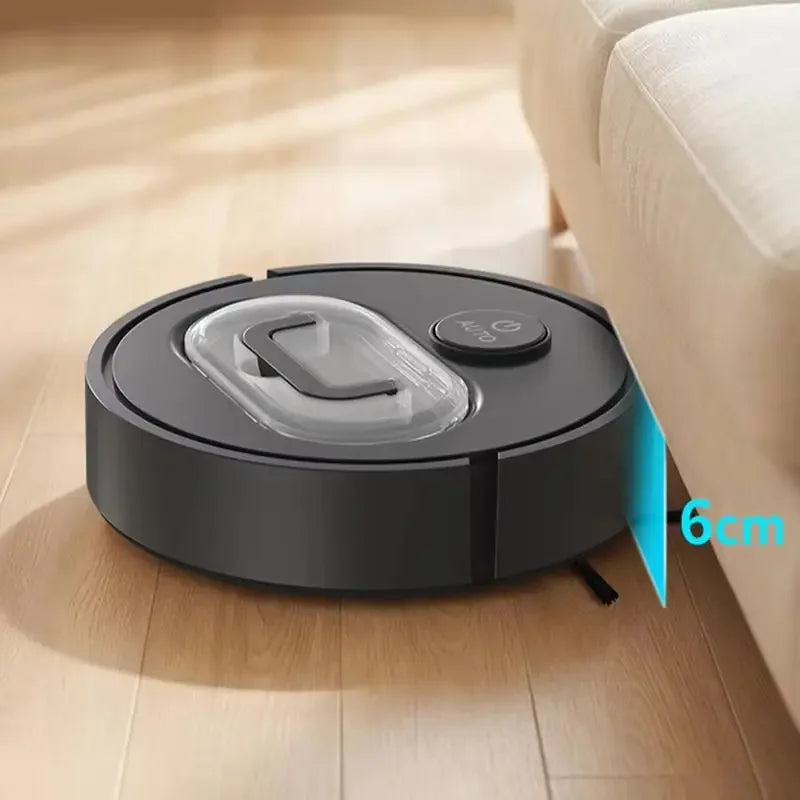 New 3‑in‑1 Automatic Sweeping Robot Mute Ultra Thin USB Rechargeable Vacuum Cleaner Dust Box For Home Hard Floor Cleaning Tasks