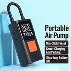 3-in-1 Portable Air Compressor & Tire Inflator, 150 PSI, Emergency Power Bank & LED Light, USB-C Rechargeable, Suitable for Car