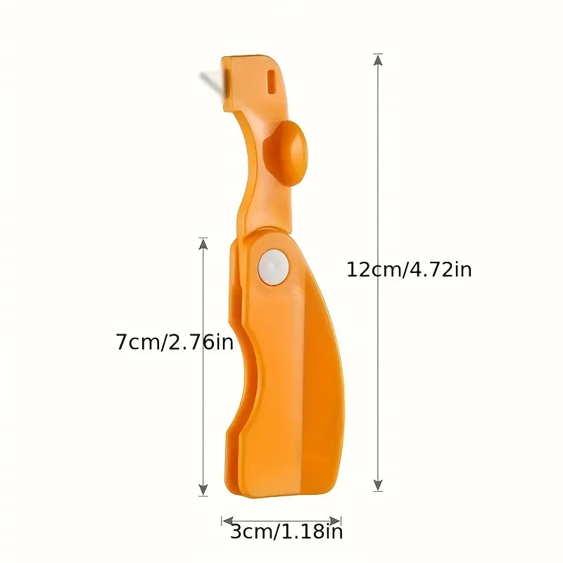 1PC peeler, plastic folding handle fruit peeler tool, vegetable and fruit cutter, creative lemon and grapefruit peeler, kitchen