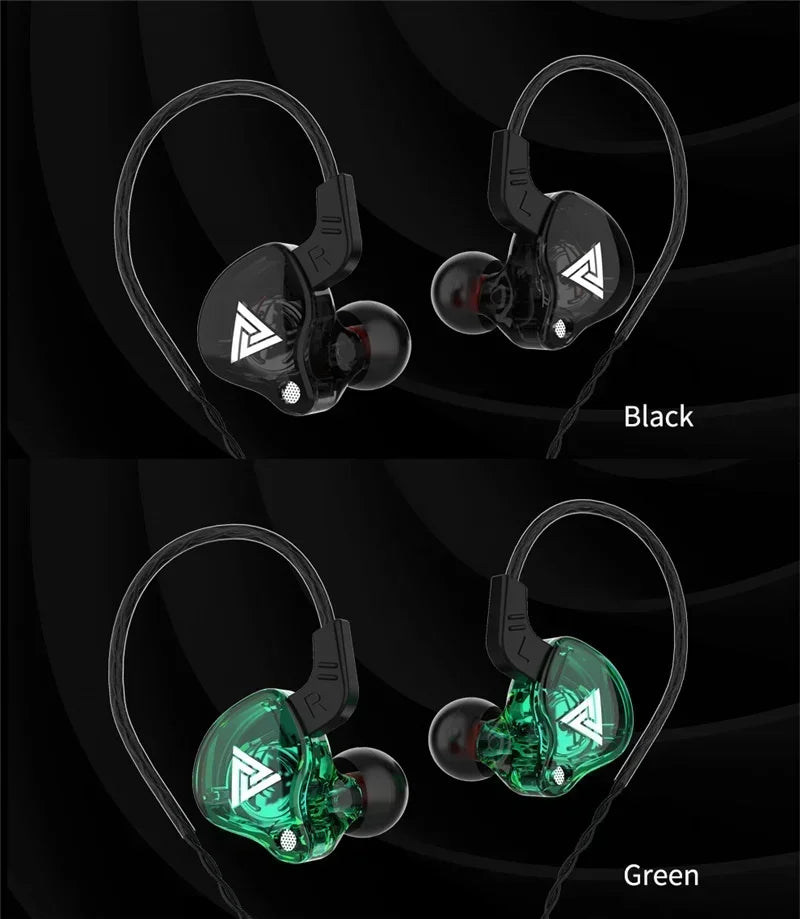 NEW QKZ AK6 Copper Driver HiFi Wired Earphone 3.5MM Race Sport Headphone Bass Stereo Headset Music Earbuds In Ear With Mic