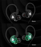 NEW QKZ AK6 Copper Driver HiFi Wired Earphone 3.5MM Race Sport Headphone Bass Stereo Headset Music Earbuds In Ear With Mic