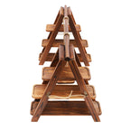 3-Tier Solid Wood Dessert Stand 6KG Load Capacity Detachable Wooden Cupcake Display Rack for Wedding Birthday Party