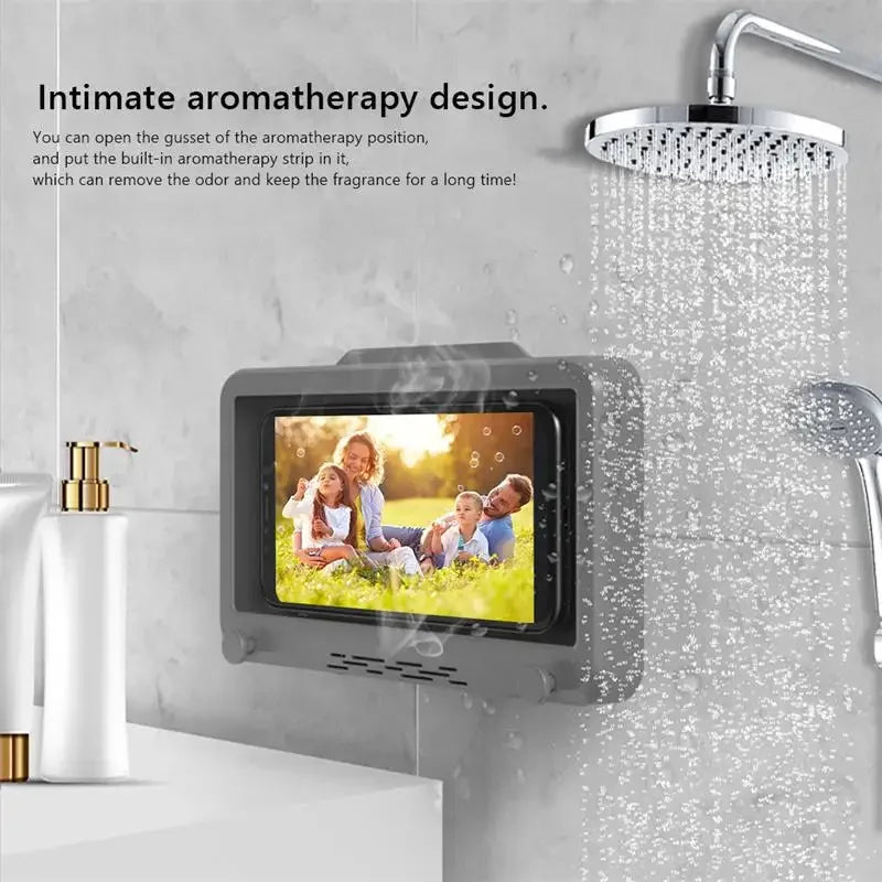 Fixed Universal Waterproof and Anti-fog Mobile Phone Case for Bathroom Shower Phone Holder Waterproof Can Touched Shower Phone