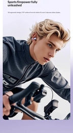 Premium Wireless Bluetooth Earbuds Clip-on Earphones Sound Quality Long Battery Life Perfect for Sports Headphones With Mic
