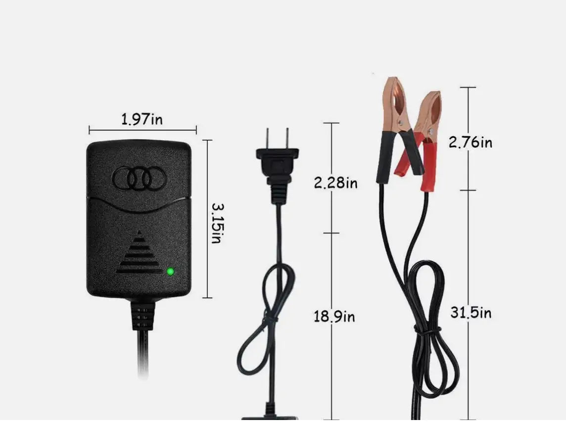Plastic Storage Batteries General Car Truck Motorcycle 12V1A 14.4V Two Wire Clip Charger Double-line Clip American Standard 2pcs