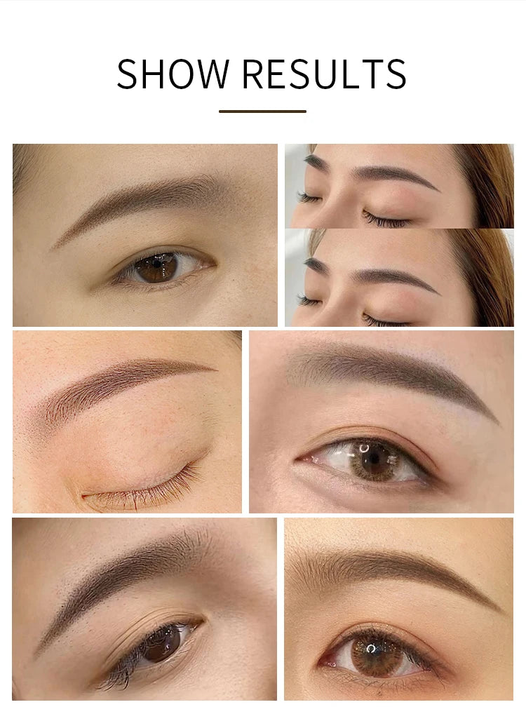 Dark Eyebrow Tattoo Ink for Semi Permanent Makeup Professional Vegan Microblading Pigment Inks Beauty Health PMU Tattoo Supplies