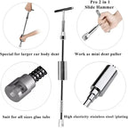 Car Dent Puller Kit for Dent Removal, Paintless Dent Removal Kit Slide Hammer T-Bar, Dent Remover Tool for Car Door Ding Repair