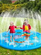 Children Play Spray Mat 100cm Beach Inflatable Water Sprinkler Pad Outdoor Game Toy Lawn Swimming Pool Mat Kids Toys