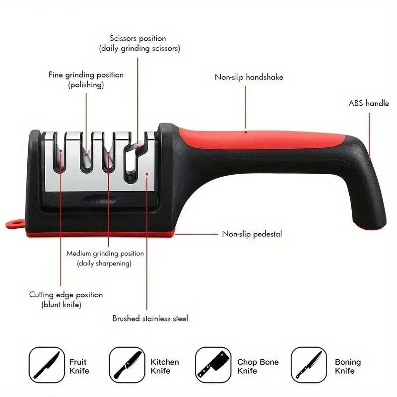 1-Pack Knife Sharpener Tool - Super Bowl Prep Edge Maintenance for Slicing Meats & Vegetables