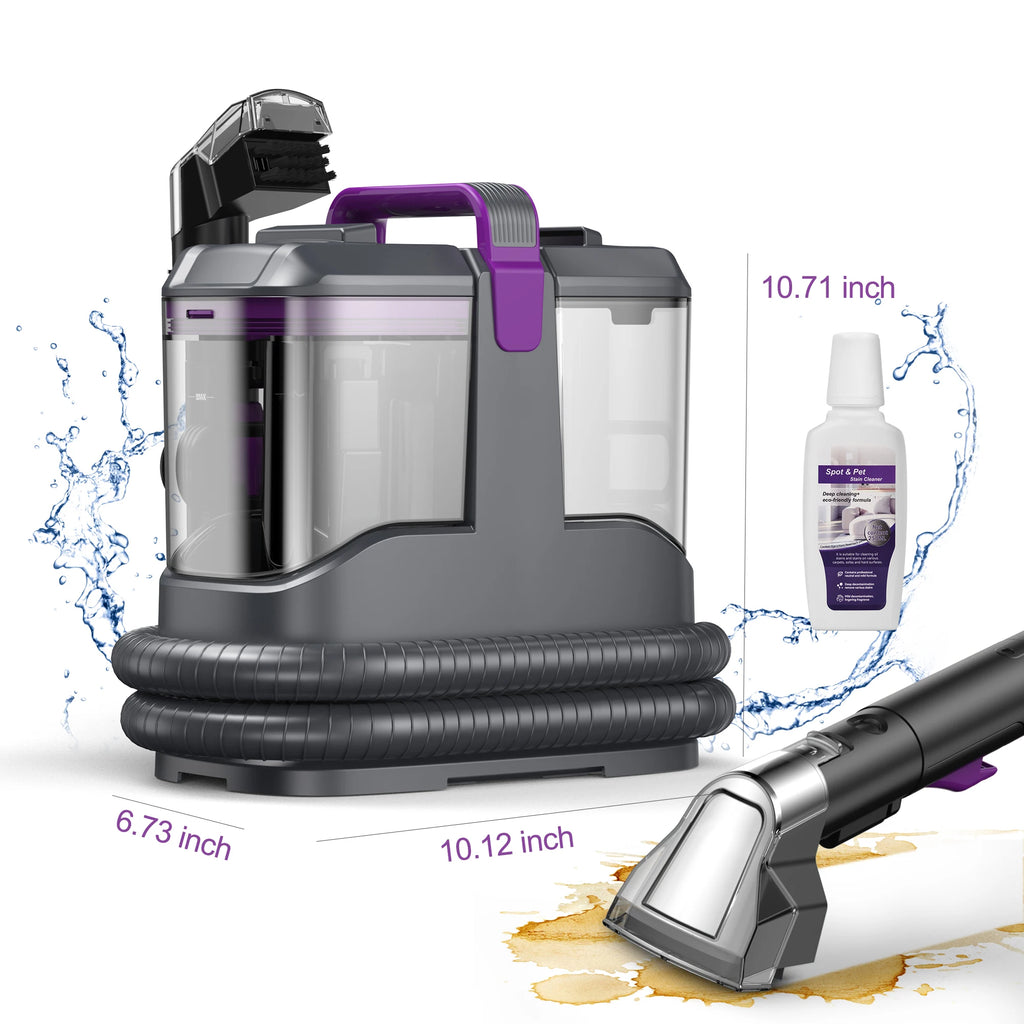 YISORA C9 Portable Carpet & Upholstery Cleaner Machine, 15Kpa 13.5ft Corded Spot Cleaner for Carpet, Sofa, Car Seat