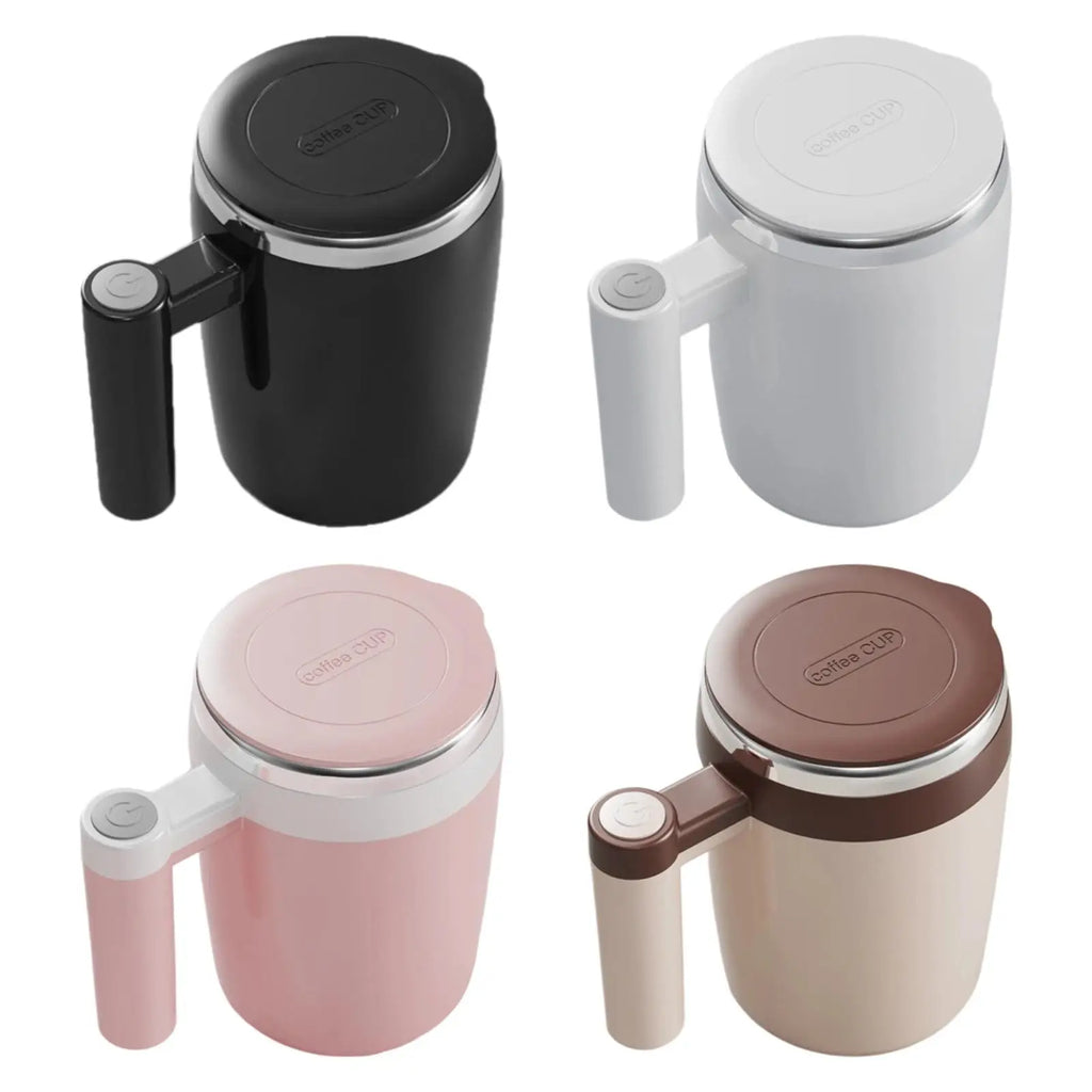 Auto Stirring Coffee Mug with Lid 400ml Birthday Gift Electric Mixing Cup for Tea Milk Hot Chocolate Coffee Women and Men