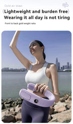 N90 Neck Fan Semiconductor Cooling 5-Speed Bladeless Wearable Fan USB Rechargeable Portable Outdoor Travel Camping