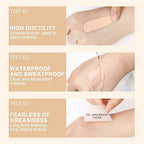 Full Coverage Liquid Foundation, Long-Lasting Oil-Control Matte Primer, Smooth and Non-Caking, Conceals Blemishes and Spots