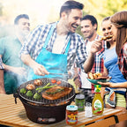 Zoe Cast Iron Oven Fireplace Charcoal And Alcohol Stove Barbecue Family Outdoor Picnic Water Tea Boiling Stove Garden Camping