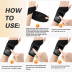 Electric Heating Hand Wrist Massager Wireless Thermal Wrist Brace Protector 3 Hot Compress 3 Vibration Wristband Muscle Relax