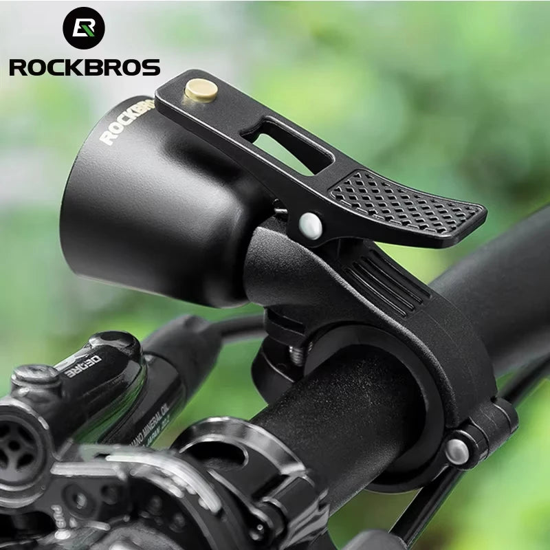 ROCKBROS Local Shipping Bicycle Bell MTB 100db Alloy  Bike Ring Copper Horn Warning Safe Crisp Cycling Bells Accessorie