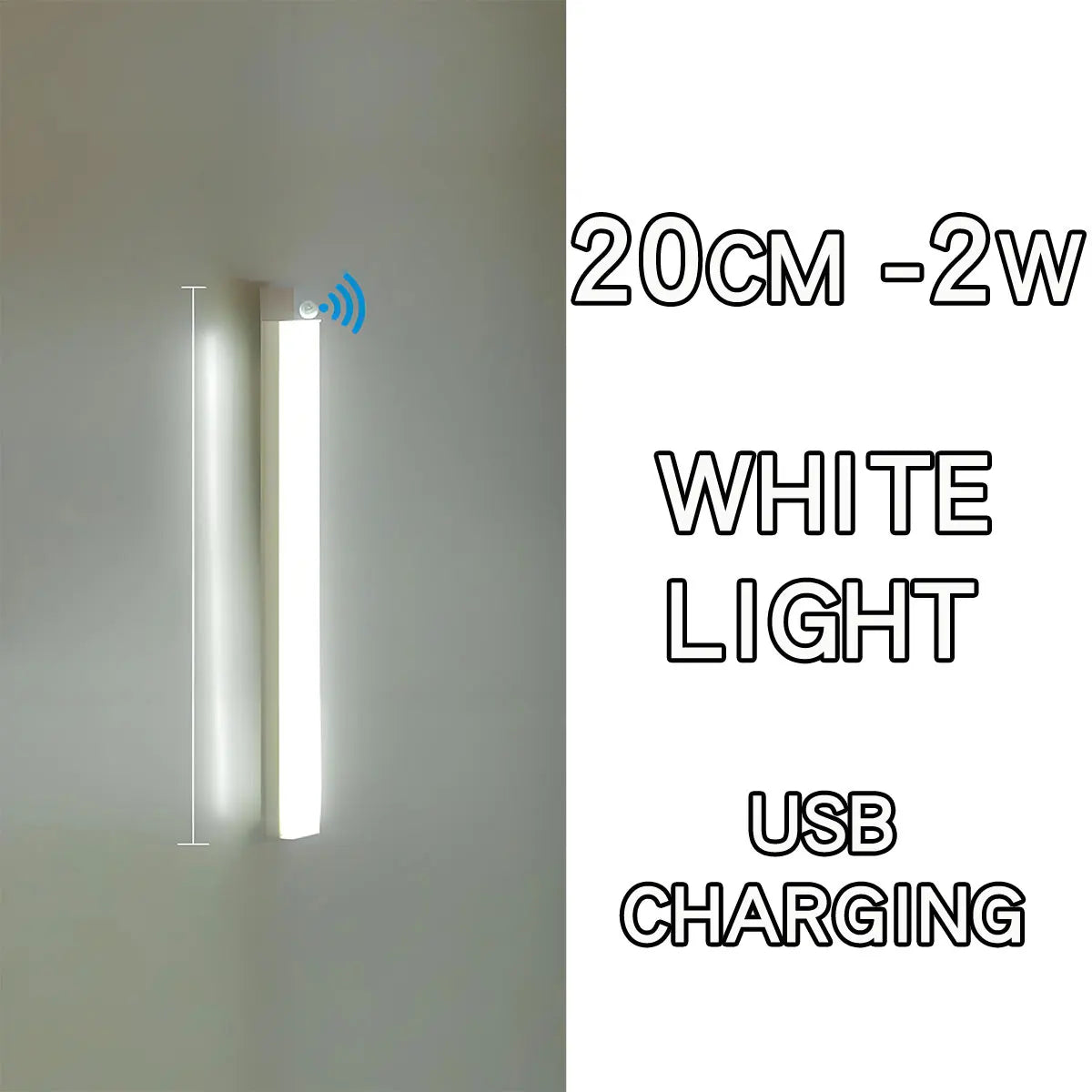 LED Motion Sensor Light Wireless LED Night Light Type C Rechargeable Light Cabinet Wardrobe Lamp Staircase Backlight For Kitchen