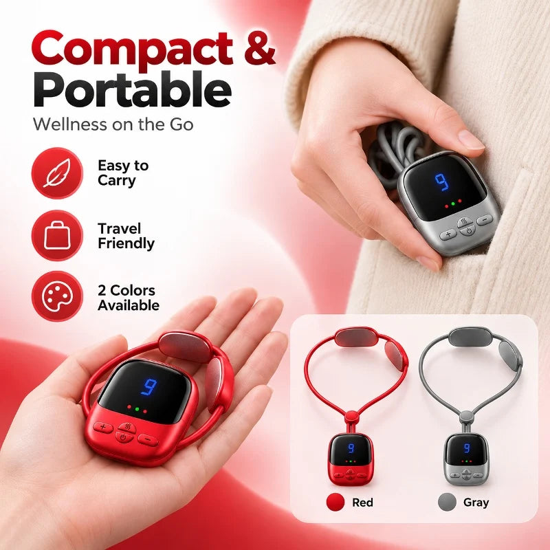 Smart Hanging Neck Shoulder Cervical Spine Massager Hot Compress Neck Artifact Dredging Spine Neck Protector