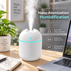 250ML Mini USB Air Humidifier Aroma Diffuser Essential Oil Cool Mist Maker RGB LED Night Light Quiet for Home Car Office Bedroom