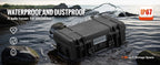 SucceBuy IP67 Weatherproof Hard Case Heavy Duty Protective Case w/ Pre-cut Foam and Handles for Travel Hunting Military Cameras