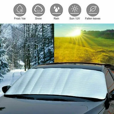 Car Windscreen Windshield Frost Cover Winter Resistant Ice Snow Shield Front Protector Car Shade Cover For Front Windshield