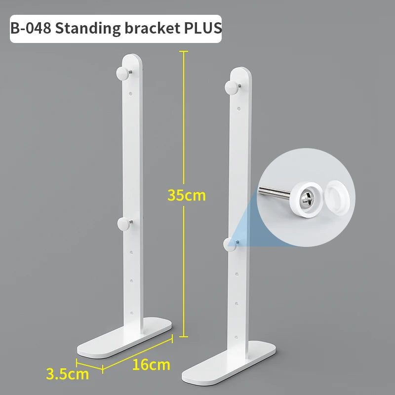 Home & Office Desktop Pegboard: Height-Adjustable Standing Storage Rack for Supplies, Also for Decorative Figurine Display