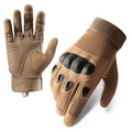 Tactical gloves, full-finger, all-season, outdoor, mountaineering, sports, fitness, touchscreen, anti-slip, wear-resistant, comb