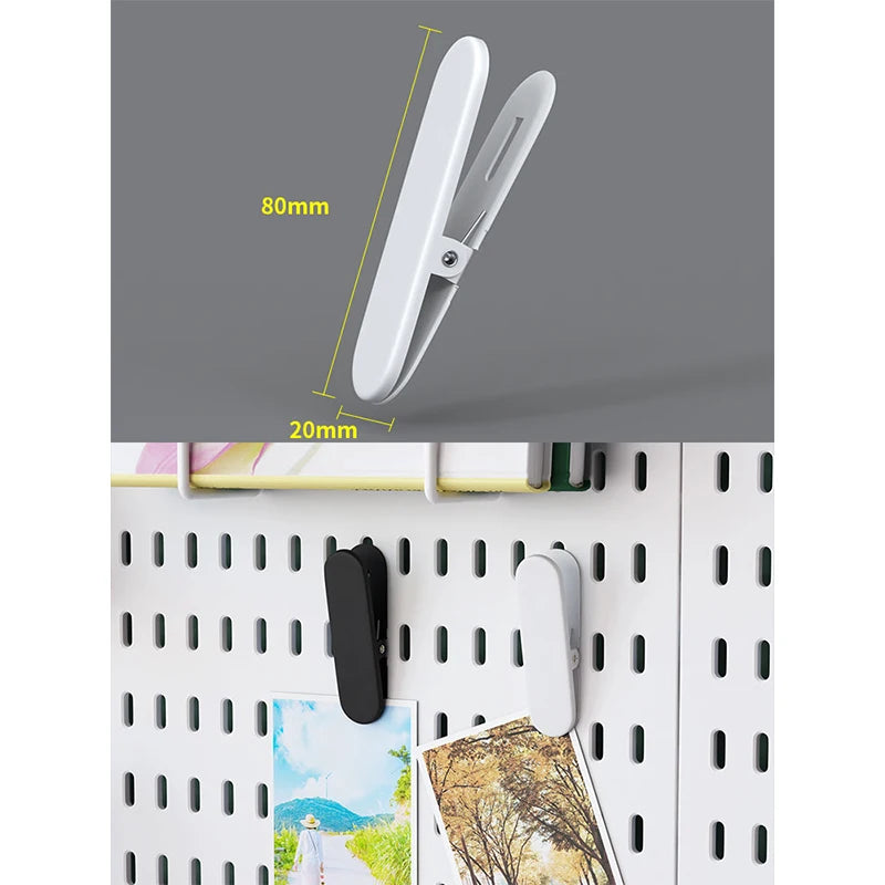 Home Study Storage Pegboard: Suitable for Displaying Figurines, Desk-Top Standing & Clip-On Storage for Furniture Items