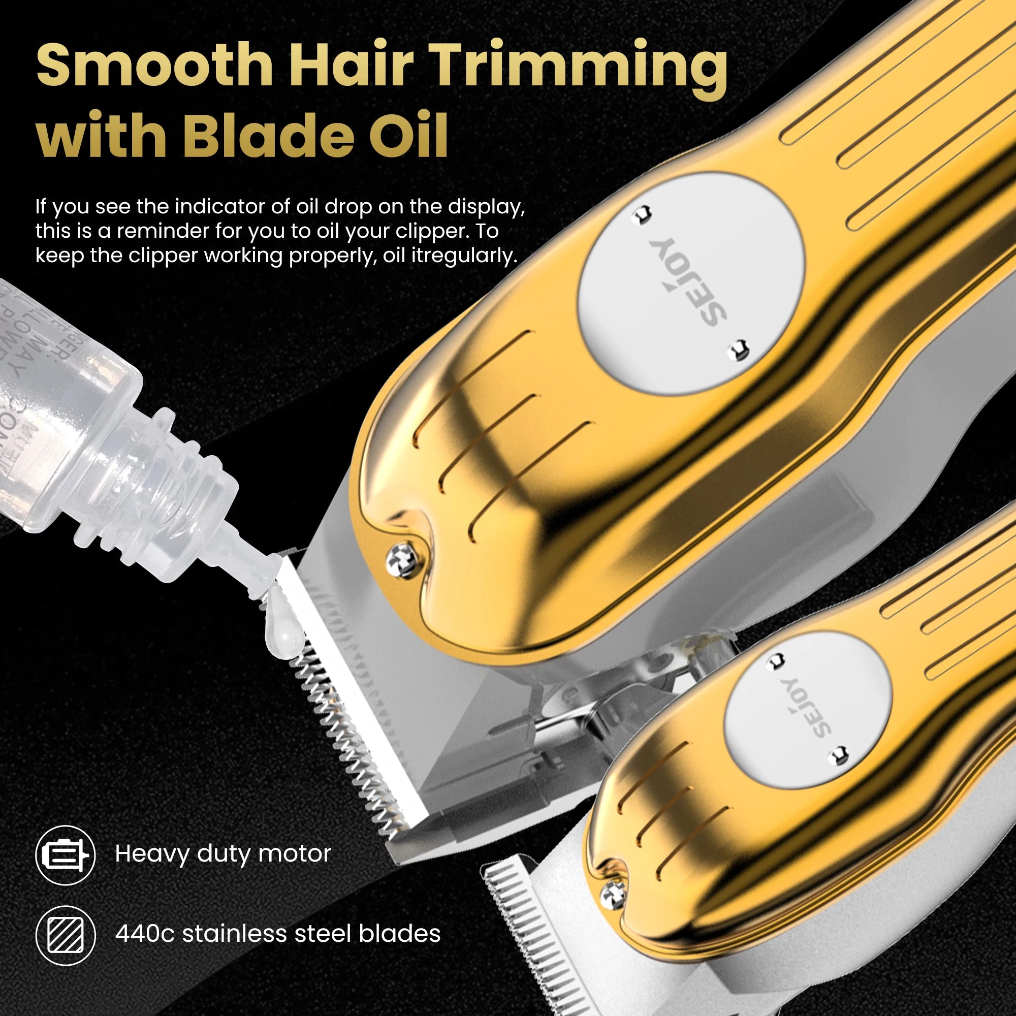 Sejoy Professional Combo Kits Hair Clipper Electric Hair Trimmer Set For Men Rechargeable Cordless Haircut Machine for Barber