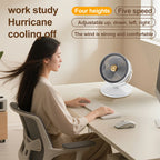 Wireless Fan Height Adjustable Outdoor Travel Camping Long Endurance USB Charging Portable Student Dormitory High Wind Power