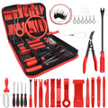 43Pcs Car Trim Removal Tool Set Panel Fastener Clips Removal, Fastener Terminal Remover Tool Round Handle Crowbar Kit Car/Radio