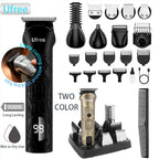 Ufree Beard Trimmer for Men, Electric Razor Shaver, Cordless Hair Clipper Shaving Kit for Mustache Body Nose Ear Hair Facial, Ad