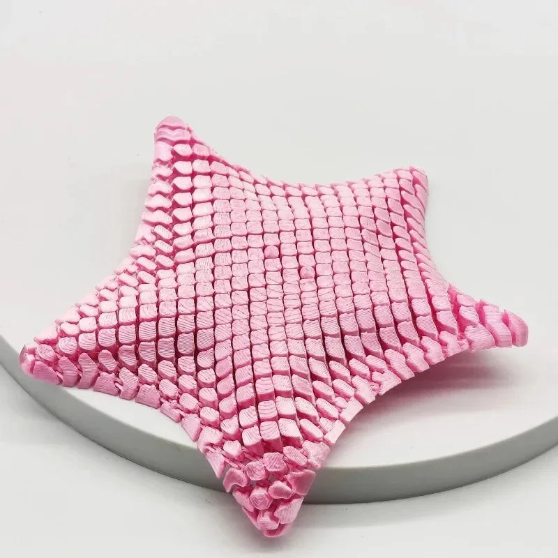 Kawaii 3D Printed Articulated Starfish Fidget Toy Flexible Stress Relief Sensory Desk Decor Kids Birthday Party Favors Pinata