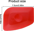 3 Pack Pan Scraper Plastic Kitchen Pot Scrubber Cast Iron Skillet Non Scratch Cleaner Pad Sturdy Durable Food Scraper Tool Set