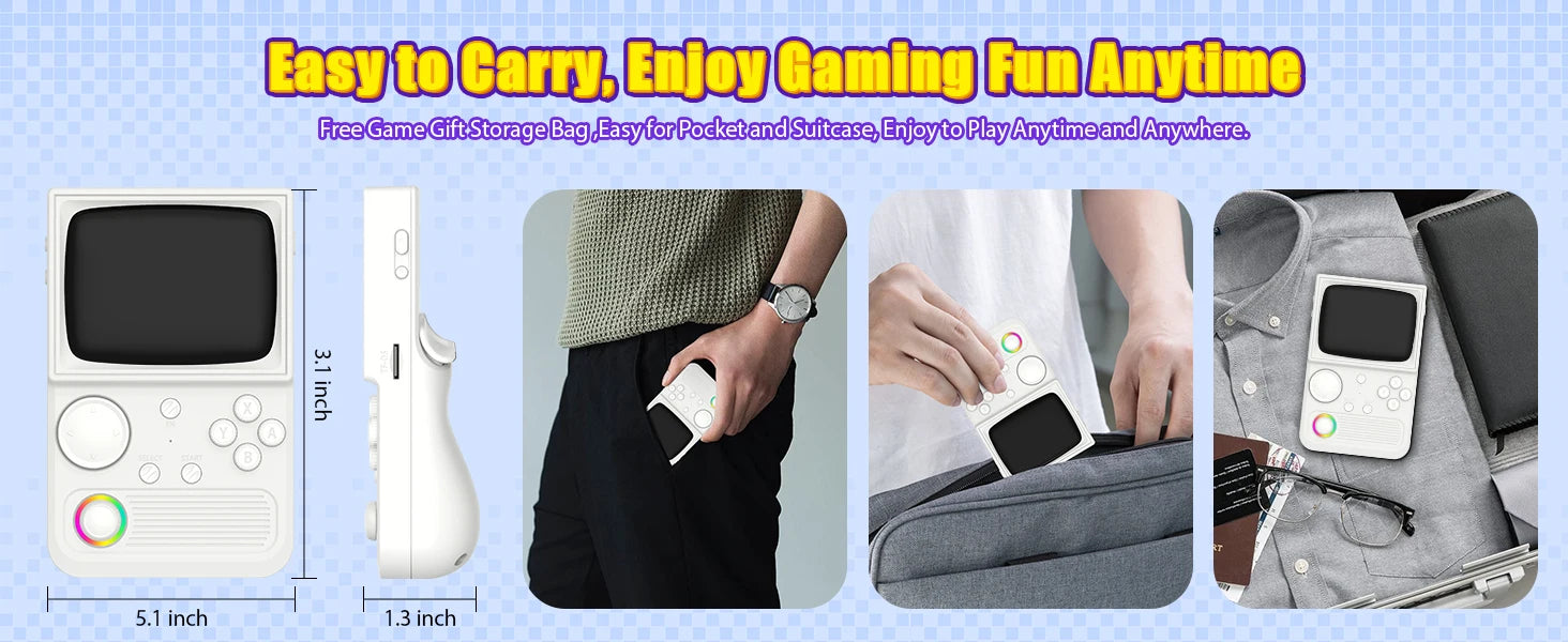 AISLPC R36T Handheld Game Console 18000+Game 3.5'' IPS Screen Wi-Fi Multiplayer Portable Pocket TV Video Console Ship From US
