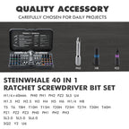 VMAN 40in1 Multifunction Ratchet Screwdriver Set Multi Magnetic Bits Mini Repair Tool Kit  Household Tool For PC & Iphone Etc.