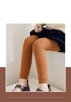 New Spring Autumn Baby Pants Toddler Girl Leggings Tights Solid Cotton Stretch Kids Children Knitting Trousers 1-10 Years