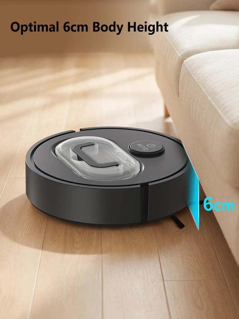 New 3‑in‑1 Automatic Sweeping Robot Mute Ultra Thin USB Rechargeable Vacuum Cleaner Dust Box For Home Hard Floor Cleaning Tasks