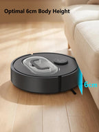 New 3‑in‑1 Automatic Sweeping Robot Mute Ultra Thin USB Rechargeable Vacuum Cleaner Dust Box For Home Hard Floor Cleaning Tasks
