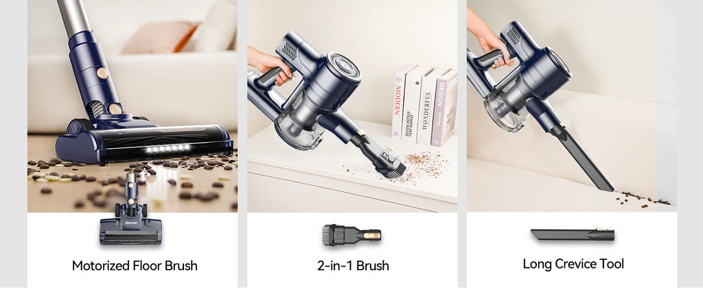 INSE I8 Corded Vacuum Cleaner Free-Stand Stick Vacuum 25KPa 600W Powerful 6 In1 Lightweight Handheld Cleaner for Carpet Pet Hair